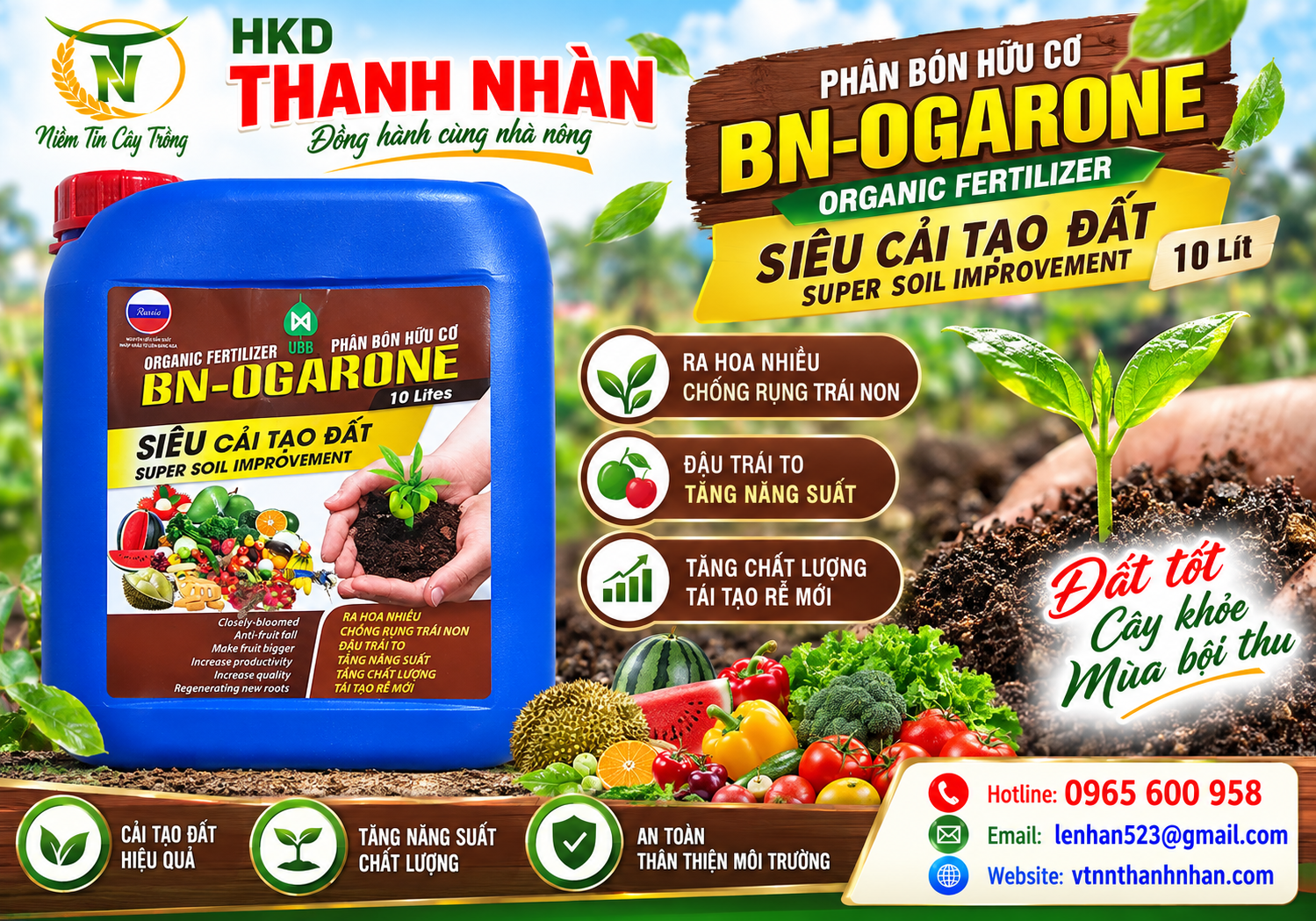 mua phân bón hữu cơ BN-OGARONE tại Tây Ninh